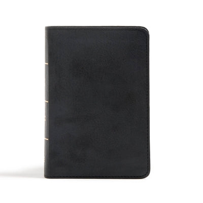 CSB Large Print Compact Reference Bible, Black Leathertouch by Csb Bibles by Holman