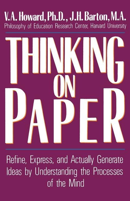 Thinking on Paper by Howard, V. a.