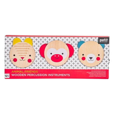 Wooden Music Percussion Set Animal Friends by Petit Collage