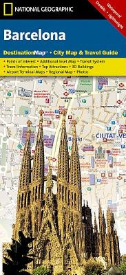 Barcelona Map by National Geographic Maps