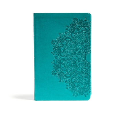 CSB Large Print Personal Size Reference Bible, Teal Leathertouch by Csb Bibles by Holman