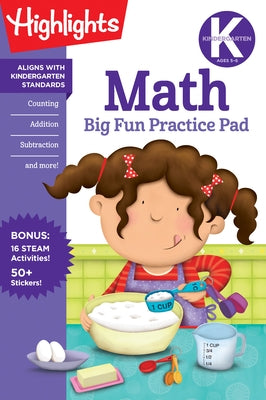 Kindergarten Math Big Fun Practice Pad by Highlights Learning