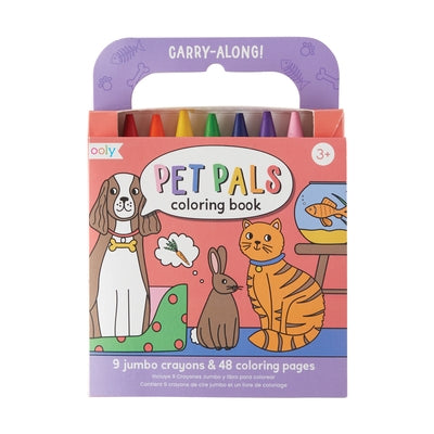 Carry Along Crayon & Coloring Book Kit-Pet Pals (Set of 10) by Ooly