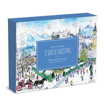 Michael Storrings 12 Days of Christmas Advent Puzzle Calendar by Galison by (Artist) Michael Storrings