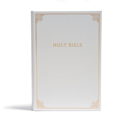 CSB Family Bible, White Bonded Leather Over Board by Csb Bibles by Holman