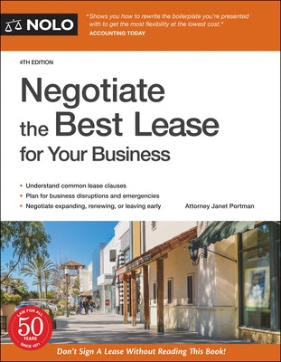 Negotiate the Best Lease for Your Business by Portman, Janet