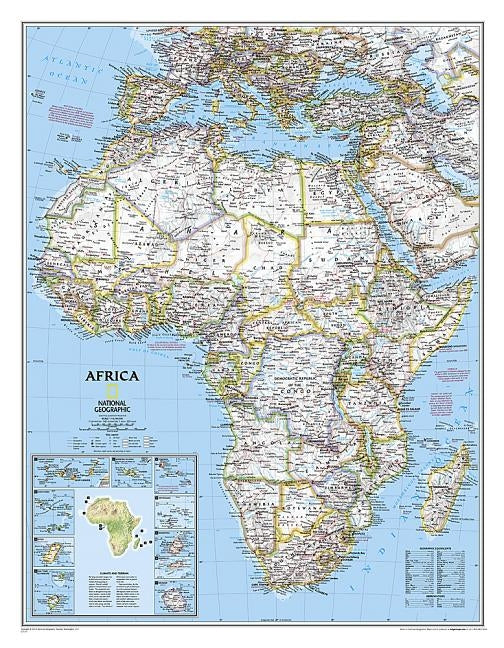 National Geographic Africa Wall Map - Classic (24 X 30.75 In) by National Geographic Maps