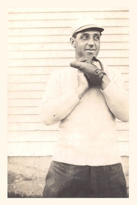 Vintage Journal Vintage Baseball Player with Glove by Found Image Press