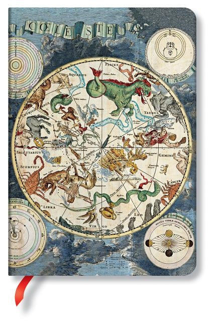 Celestial Planisphere Hardcover Journals MIDI 176 Pg Lined Early Cartography by Paperblanks Journals Ltd