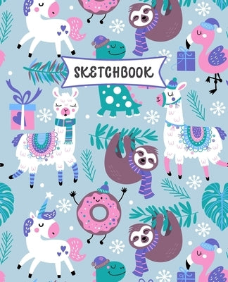 Sketchbook: Sloth, Unicorn and Llama Sketch Book for Kids - Practice Drawing and Doodling - Fun Sketching Book for Toddlers & Twee by Kids Publications, Creative