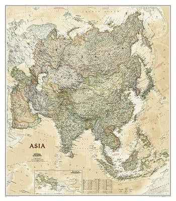 National Geographic Asia Wall Map - Executive - Laminated (33.25 X 38 In) by National Geographic Maps