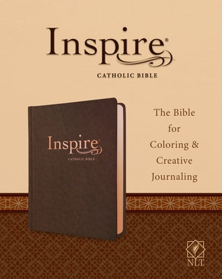 Inspire Catholic Bible NLT (Leatherlike, Dark Brown): The Bible for Coloring & Creative Journaling by Tyndale