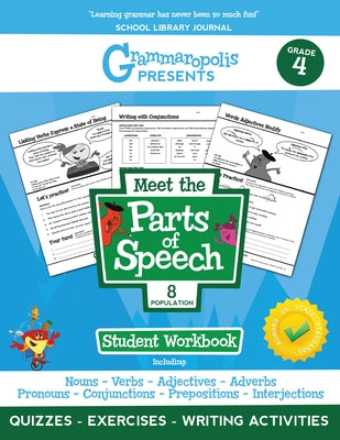 The Parts of Speech Workbook, Grade 4 by Voorhees, Coert