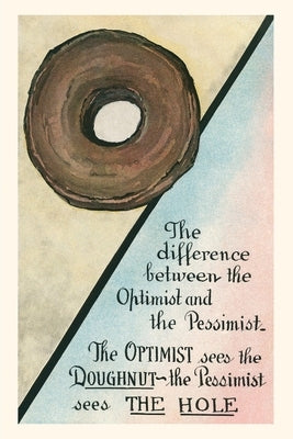 Vintage Journal Difference between Optimist and Pessimist by Found Image Press