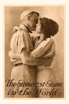 Vintage Journal Baseball Couple Kissing by Found Image Press