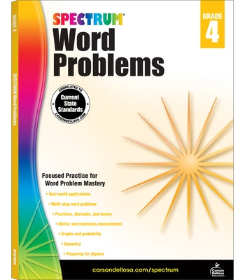 Spectrum Word Problems, Grade 4 by Spectrum