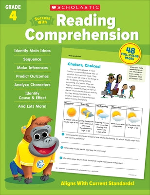 Scholastic Success with Reading Comprehension Grade 4 by Scholastic Teaching Resources