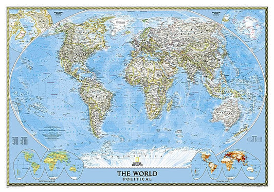 National Geographic World Wall Map - Classic (43.5 X 30.5 In) by National Geographic Maps