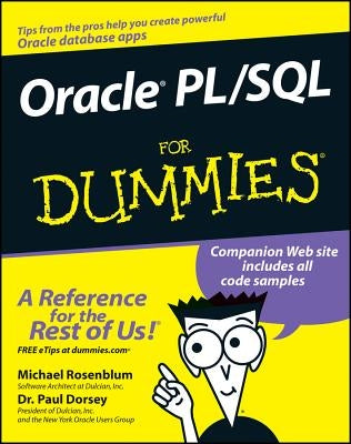 Oracle PL/SQL for Dummies by Rosenblum, Michael