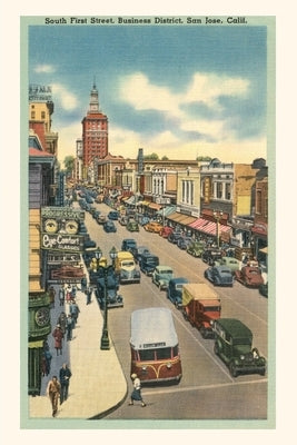 Vintage Journal First Street, San Jose, California by Found Image Press