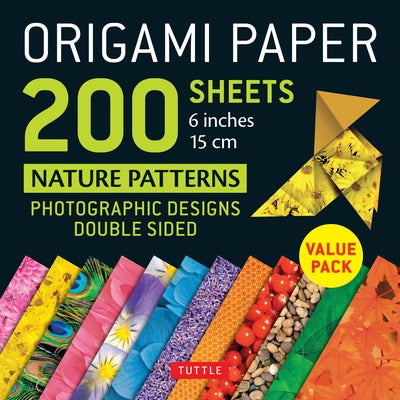 Origami Paper 200 Sheets Nature Patterns 6 (15 CM): Tuttle Origami Paper: Double Sided Origami Sheets Printed with 12 Different Designs (Instructions by Tuttle Publishing