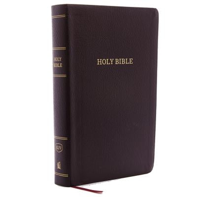 KJV, Reference Bible, Personal Size Giant Print, Bonded Leather, Burgundy, Indexed, Red Letter Edition by Thomas Nelson