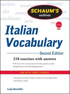 Schaum's Outline of Italian Vocabulary by Bonaffini, Luigi