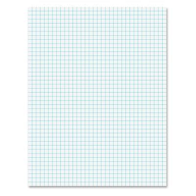 Ampad Notepad, 8.5 X 11, Quad Ruled, White, 50 Sheets/Pad (Top22-030c) by Ampad