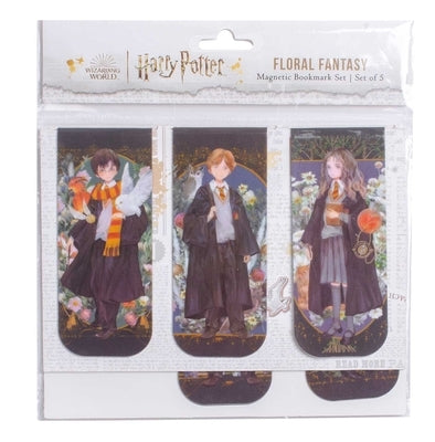 Harry Potter: Floral Fantasy Magnetic Bookmark Set (Set of 5) by Insight Editions