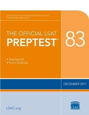 The Official LSAT Preptest 83: (dec. 2017 Lsat) by Council, Law School
