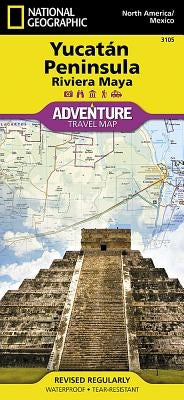 Yucatan Peninsula: Riviera Maya Map [Mexico] by National Geographic Maps