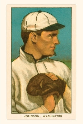 Vintage Journal Early Baseball Card, Walter Johnson by Found Image Press