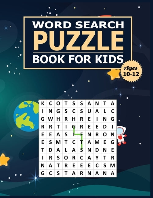 Word Search Puzzle Book for Kids Ages 10-12: Large print word search puzzle for kids.(with Solution) by Design Nobly