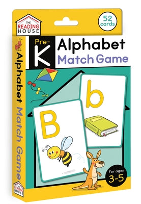 Alphabet Match Game (Flashcards): Flash Cards for Preschool and Pre-K, Ages 3-5, Games for Kids, ABC Learning, Uppercase and Lowercase, Phonics, Memor by The Reading House
