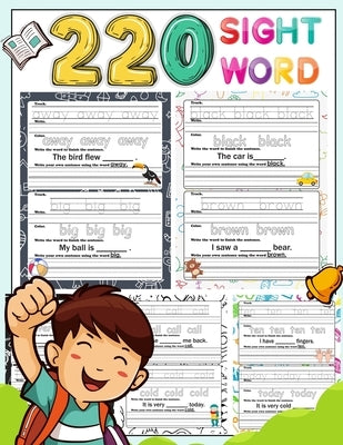 220 Sight Word: High-frequency sight word worksheets 5 Level for Pre-primer Primer First Second and Third or Preschoolers to 3rd Grade by Fourman, Shacha