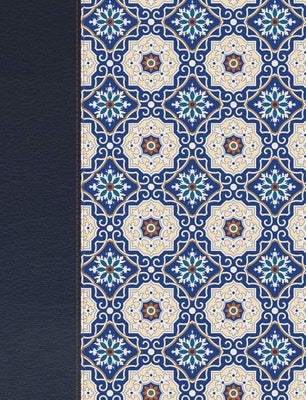 Rvr 1960 Biblia de Apuntes Edición Letra Grande, Piel Fabricada Y Mosaico Crema Y Azul by B&h Espa&#241;ol Editorial