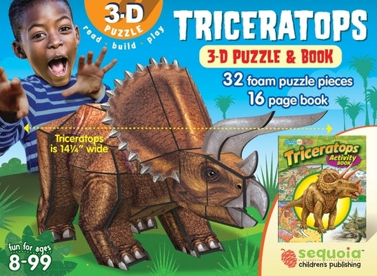 Triceratops: 3D Puzzle and Book [With Book(s)] by Sequoia Children's Publishing