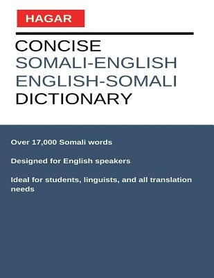 Concise Somali-English/English-Somali Dictionary by Dictionaries, Hagar