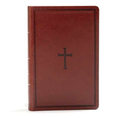 KJV Large Print Personal Size Reference Bible, Brown Leathertouch by Holman Bible Staff