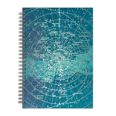 Constellation Grid 7 X 10 Wire-O Journal by Galison