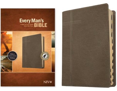 Every Man's Bible NIV (Leatherlike, Pursuit Granite, Indexed) by Tyndale