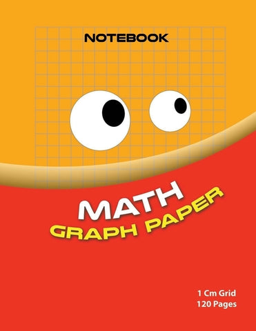 Math graph paper ( red edition ): 1cm size graph paper grid ( Color: Red 120 pages ) by Ajguernoun, Said