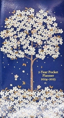 2024-25 Falling Blossoms 2-Year Pocket Planner by MacFarlane, Wendy