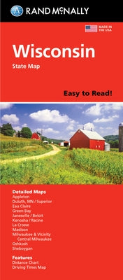 Rand McNally Easy to Read: Wisconsin State Map by Rand McNally