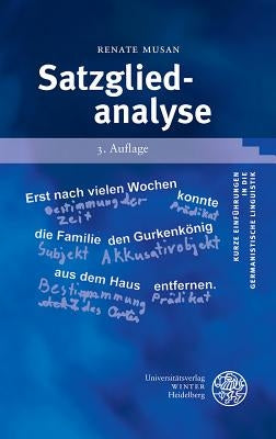 Satzgliedanalyse by Musan, Renate