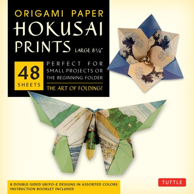 Origami Paper - Hokusai Prints - Large 8 1/4 - 48 Sheets: Tuttle Origami Paper: Double-Sided Origami Sheets Printed with 8 Different Designs (Instruct by Tuttle Publishing