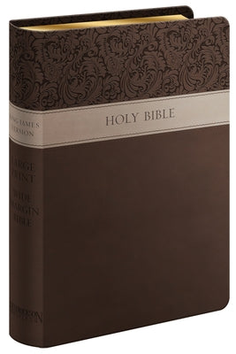 Large Print Wide Margin Bible-KJV by Hendrickson Publishers