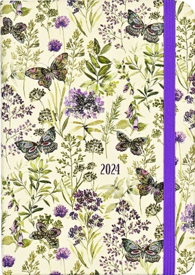 2024 Amethyst Butterflies Engagement Calendar by Kelly, Andrea