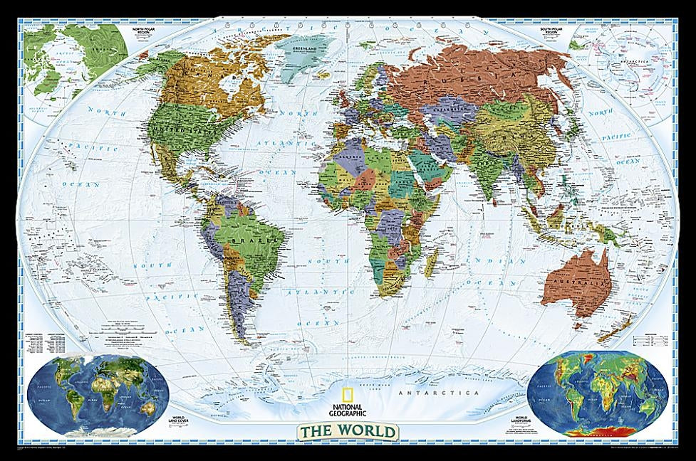 National Geographic World Wall Map - Decorator (46 X 30.5 In) by National Geographic Maps