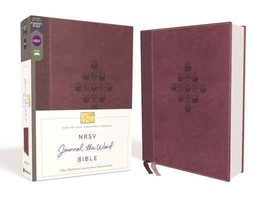 Nrsv, Journal the Word Bible, Leathersoft, Burgundy, Comfort Print: Reflect, Journal, or Create Art Next to Your Favorite Verses by Zondervan